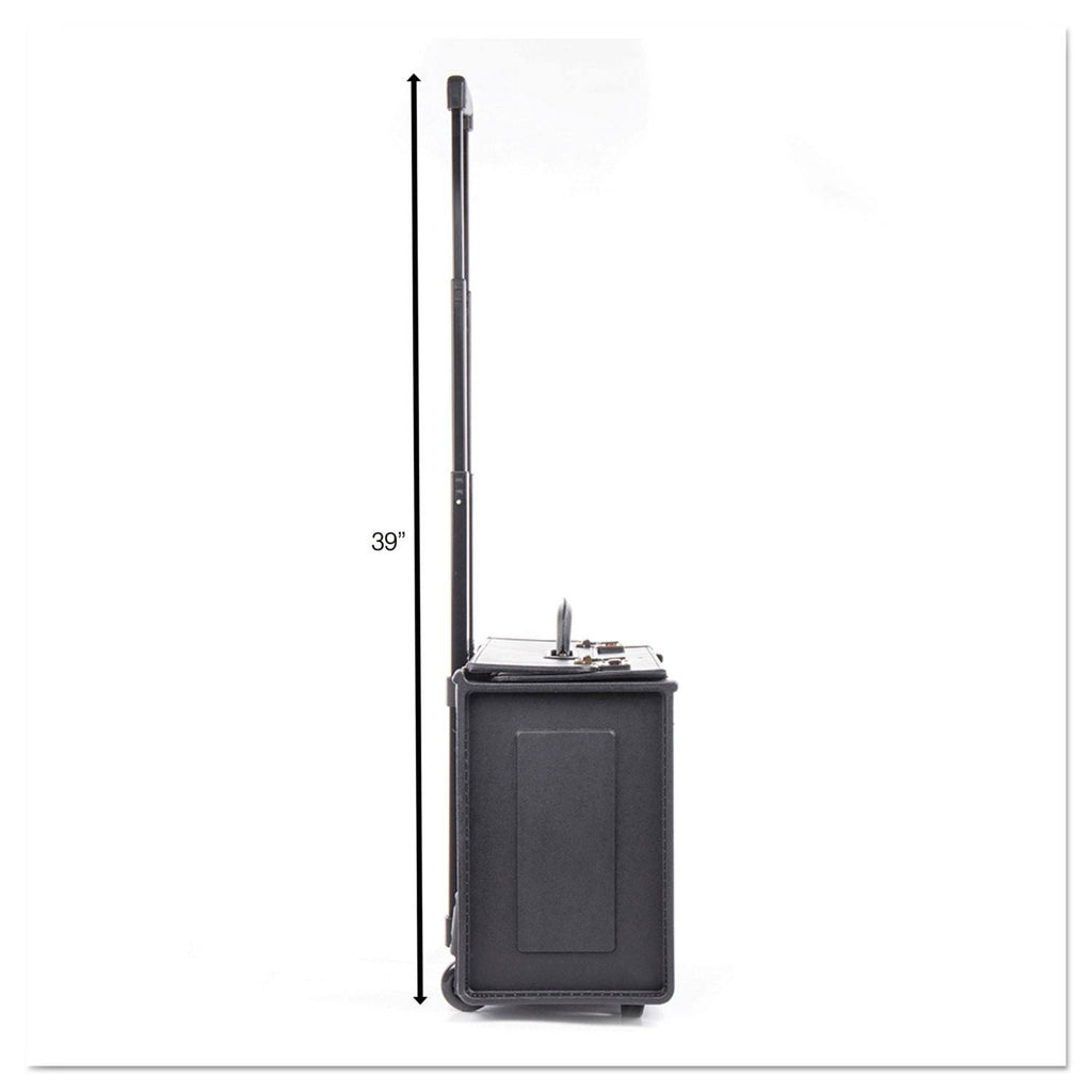Stebco Tufide Rolling Catalog Case, 22 1/4 x 9 x 13 1/2, Black O848401