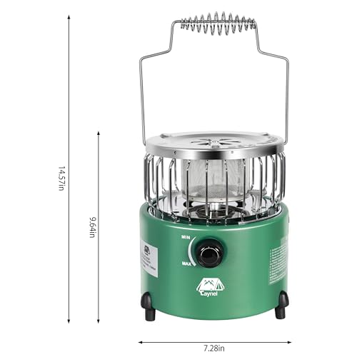 Caynel 2 in 1 Portable Propane Heater and Stove for Outdoor Camping, Orange Z83517