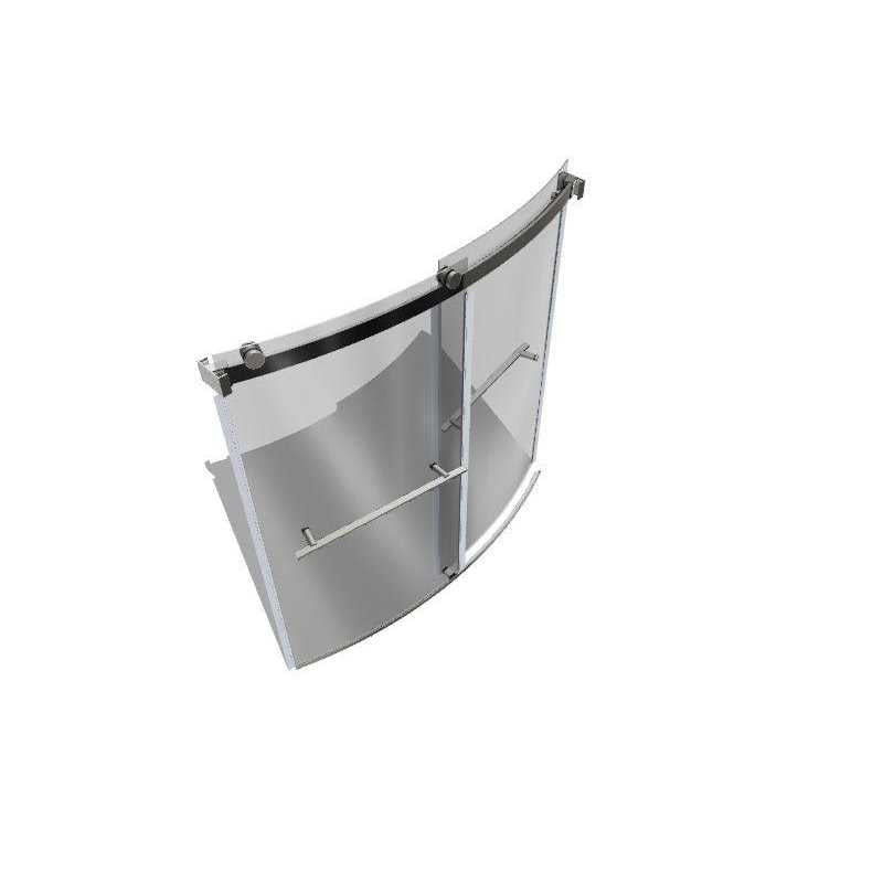 American Standard Elevate Brushed Nickel Framed Sliding Bathtub Door M840