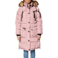 Canada Weather Gear Womens Faux Fur Heavyweight Puffer Coat, Dusty Rose