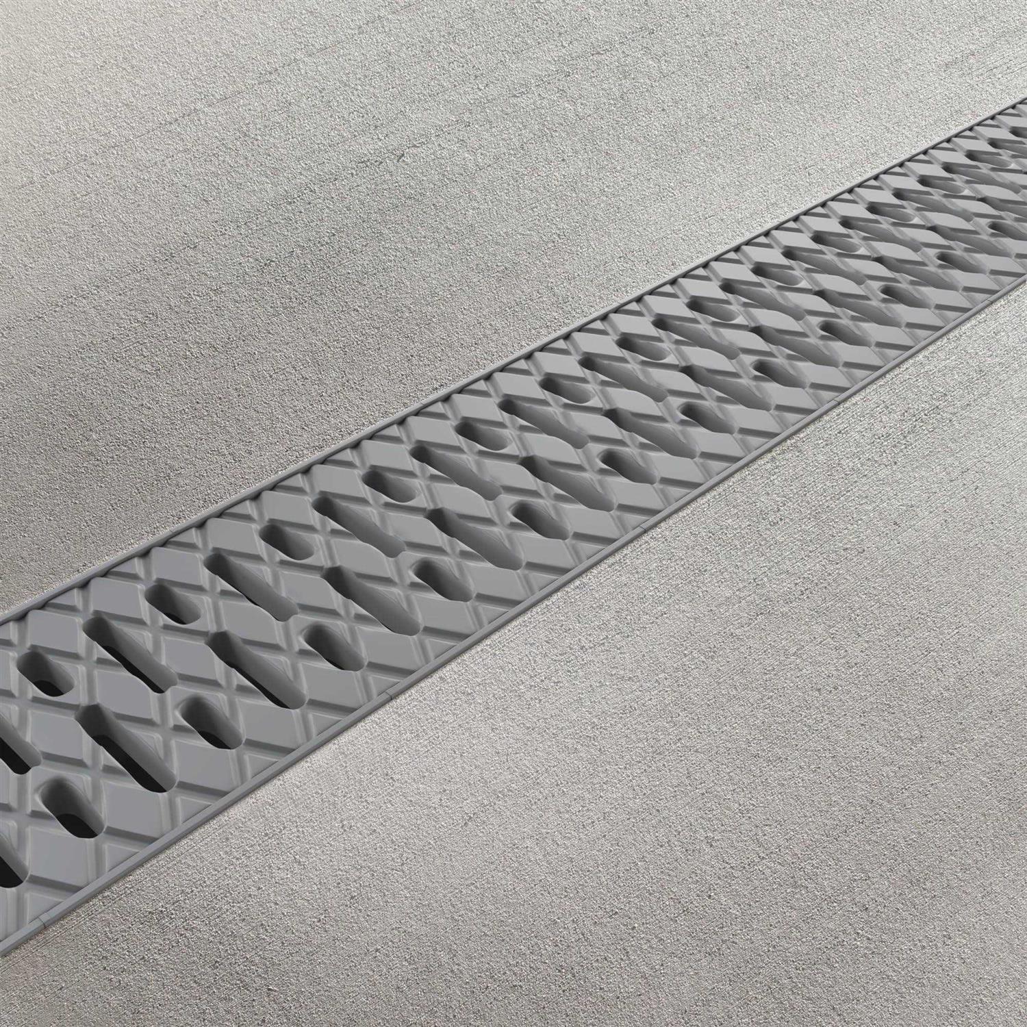 Vodaland 4 Inch Trench Drain System with Grate G8793