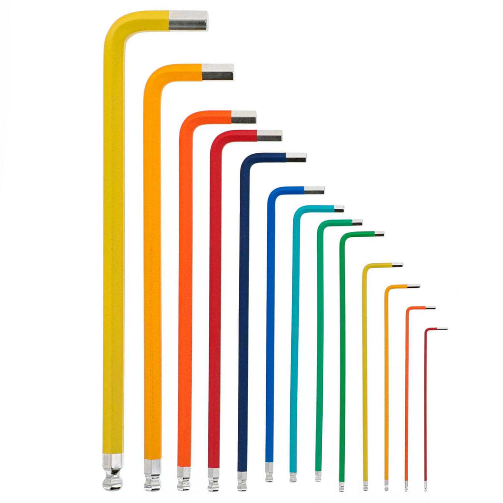 Wiha Color-Coded Ball End Hex L Key Set Inch O352189