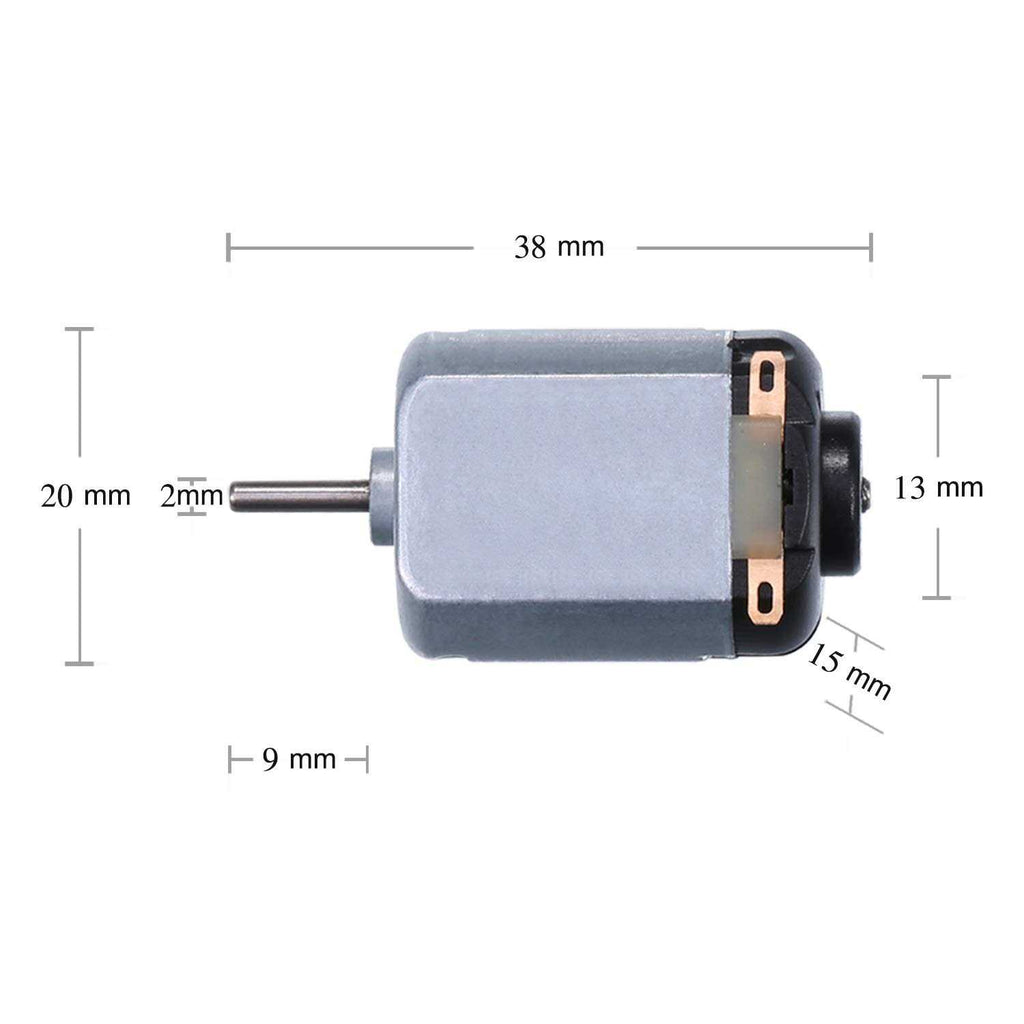 Topoox 12 Pack DC Motor 3V 15000rpm Mini Hobby Motor for DIY Projects D3751