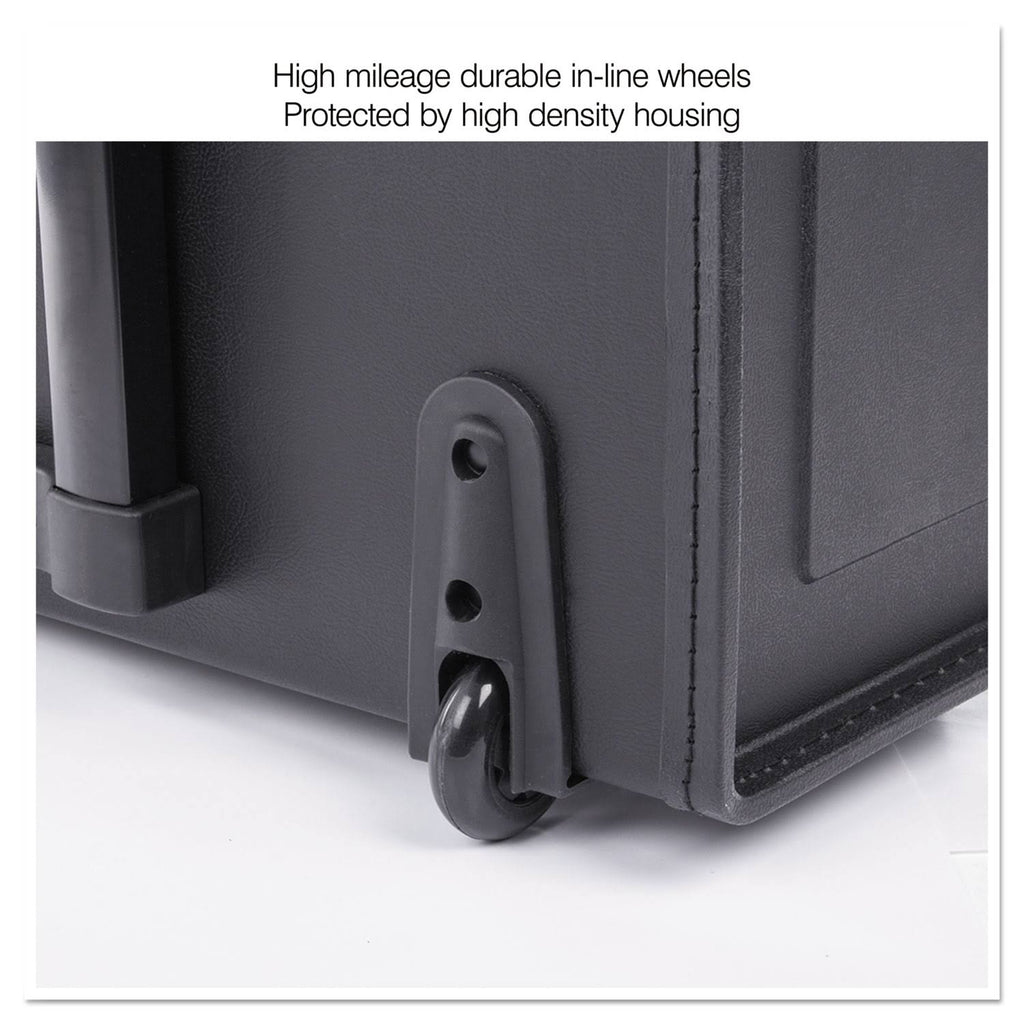 Stebco Tufide Rolling Catalog Case, 22 1/4 x 9 x 13 1/2, Black O848401