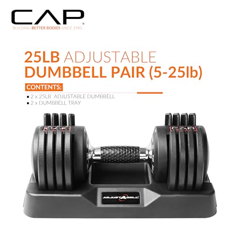 CAP Barbell ADJUSTABELL Adjustable Round Dumbbell Weights O461