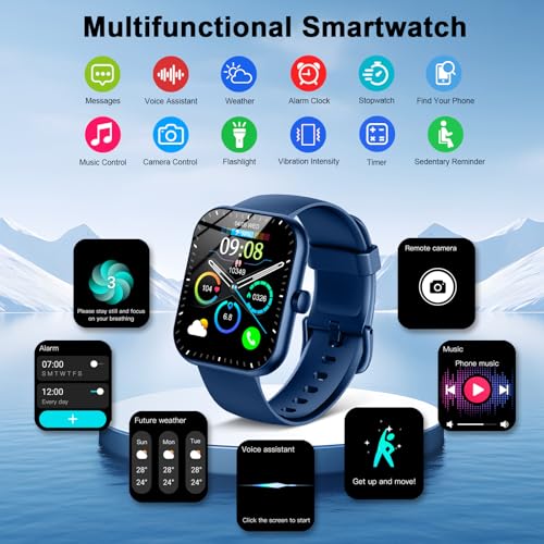 Smart Watch 1.96 HD Fitness Tracker with Heart Rate Monitor for Men Women X2198