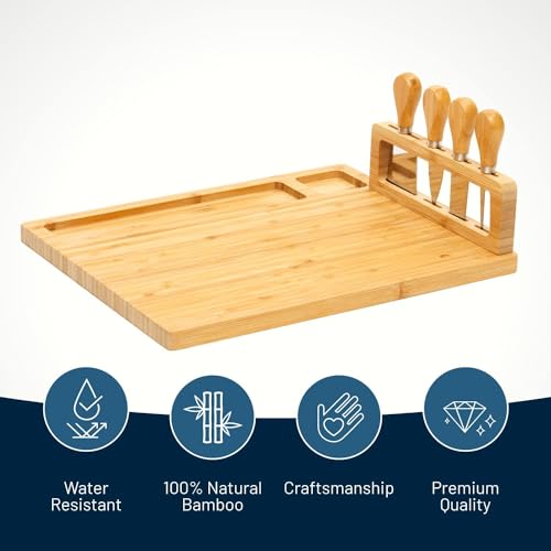 Personalized Charcuterie Board, Custom Bamboo Engraved Cheese Board S586772
