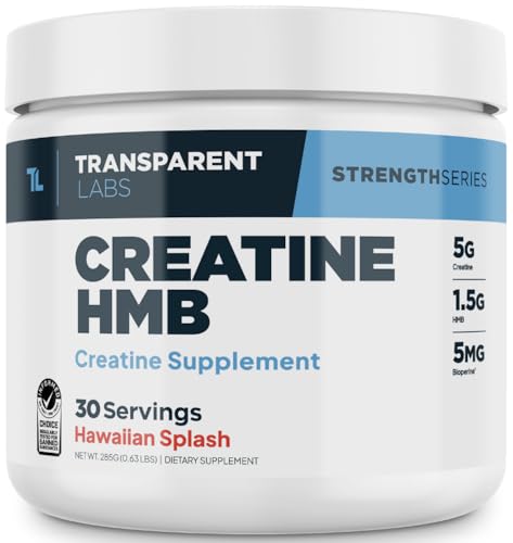 Transparent Labs Creatine HMB Unflavored & Hawaiian Splash, 30 Servings Each O797901