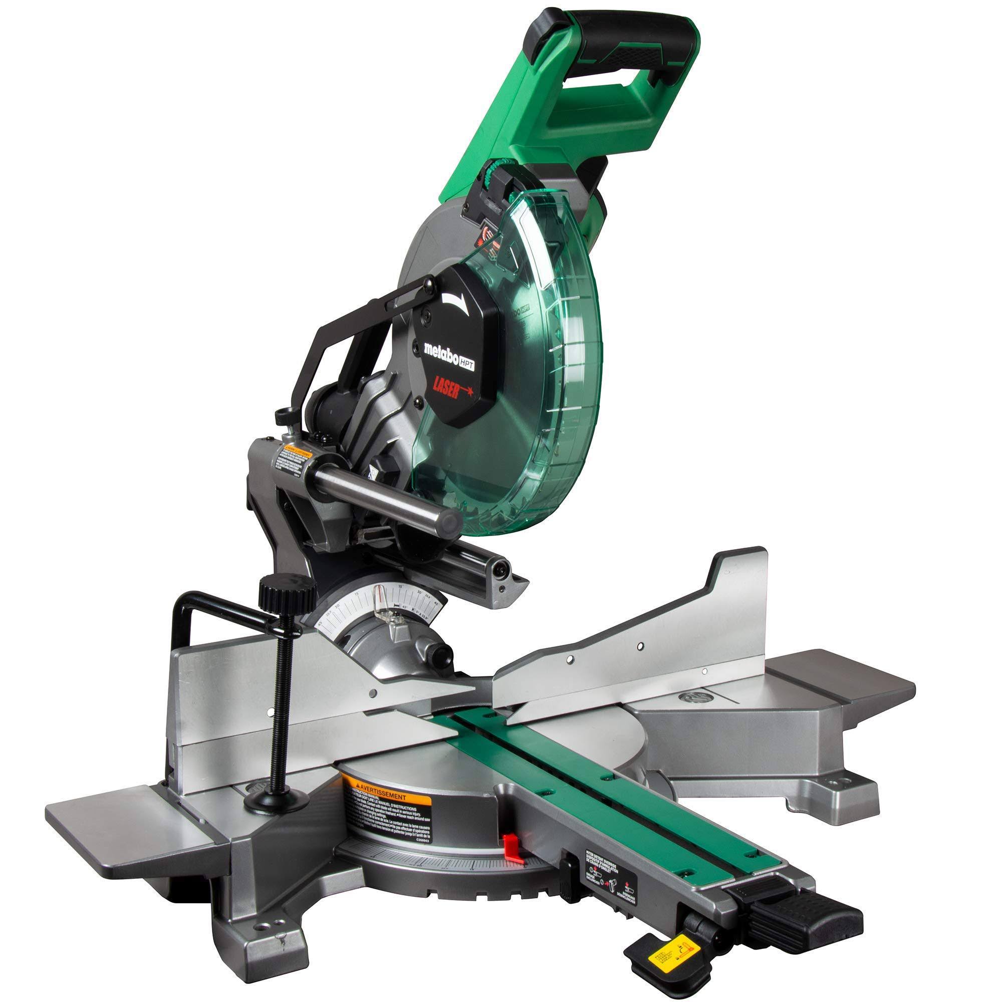 Metabo HPT C10FSHCTM 15 Amp Sliding Dual Bevel Compound 10 in. Corded Miter Saw with Laser Marker