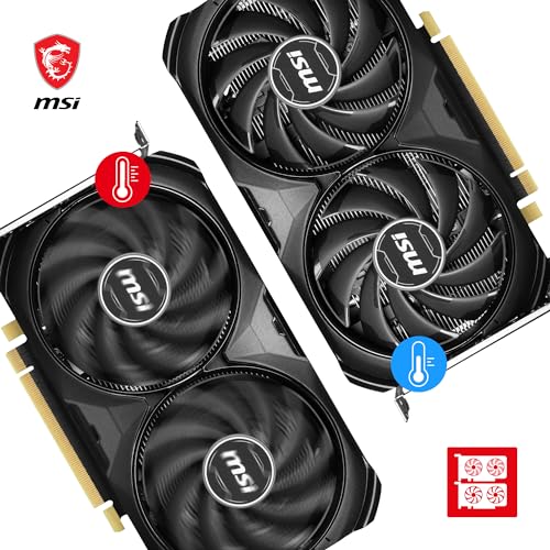 MSI GeForce RTX 4060 Ti Ventus 2X Black 8G OC Graphics Card O435