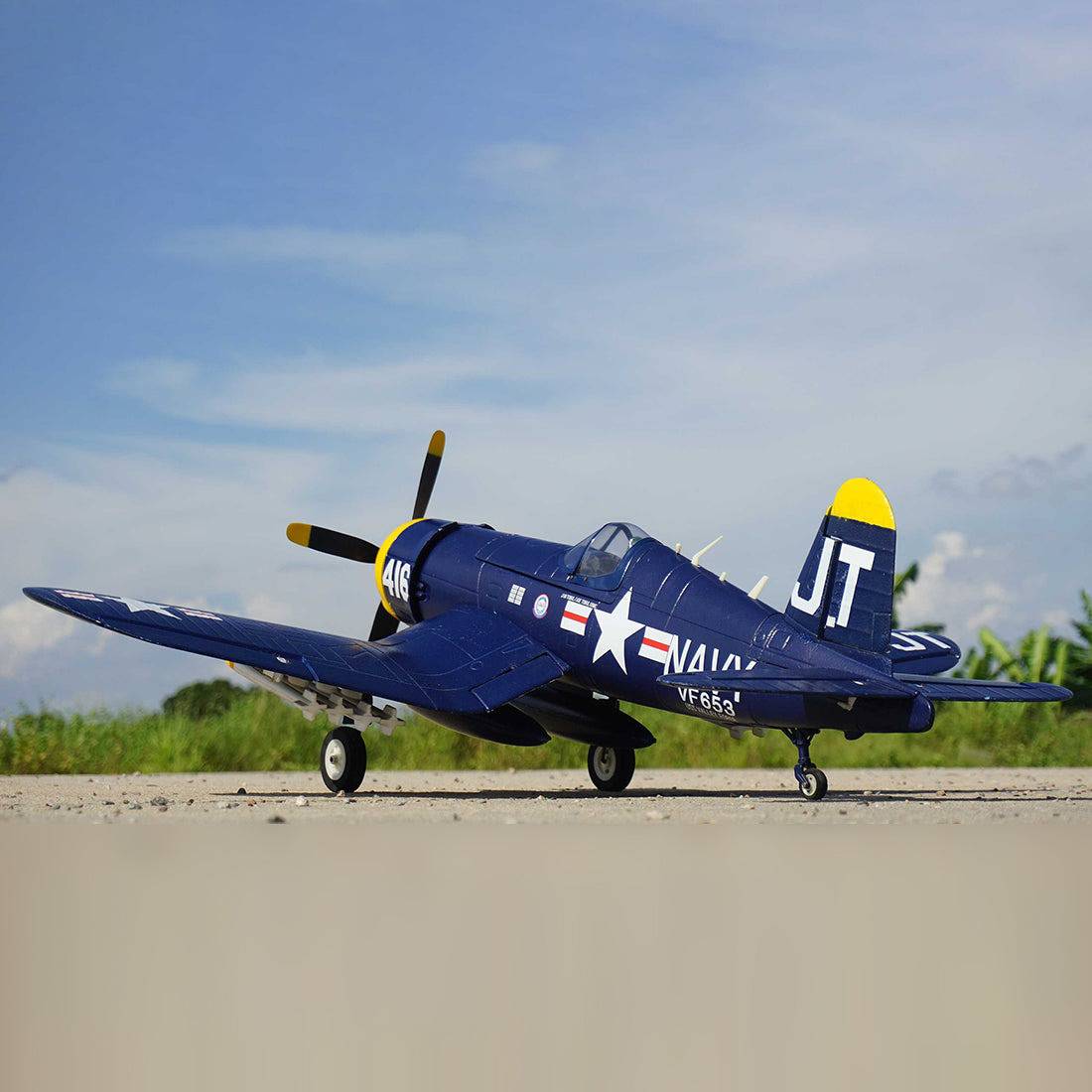RC Airplane PNP Navy Blue 1200mm Wingspan Fighter Model J92063