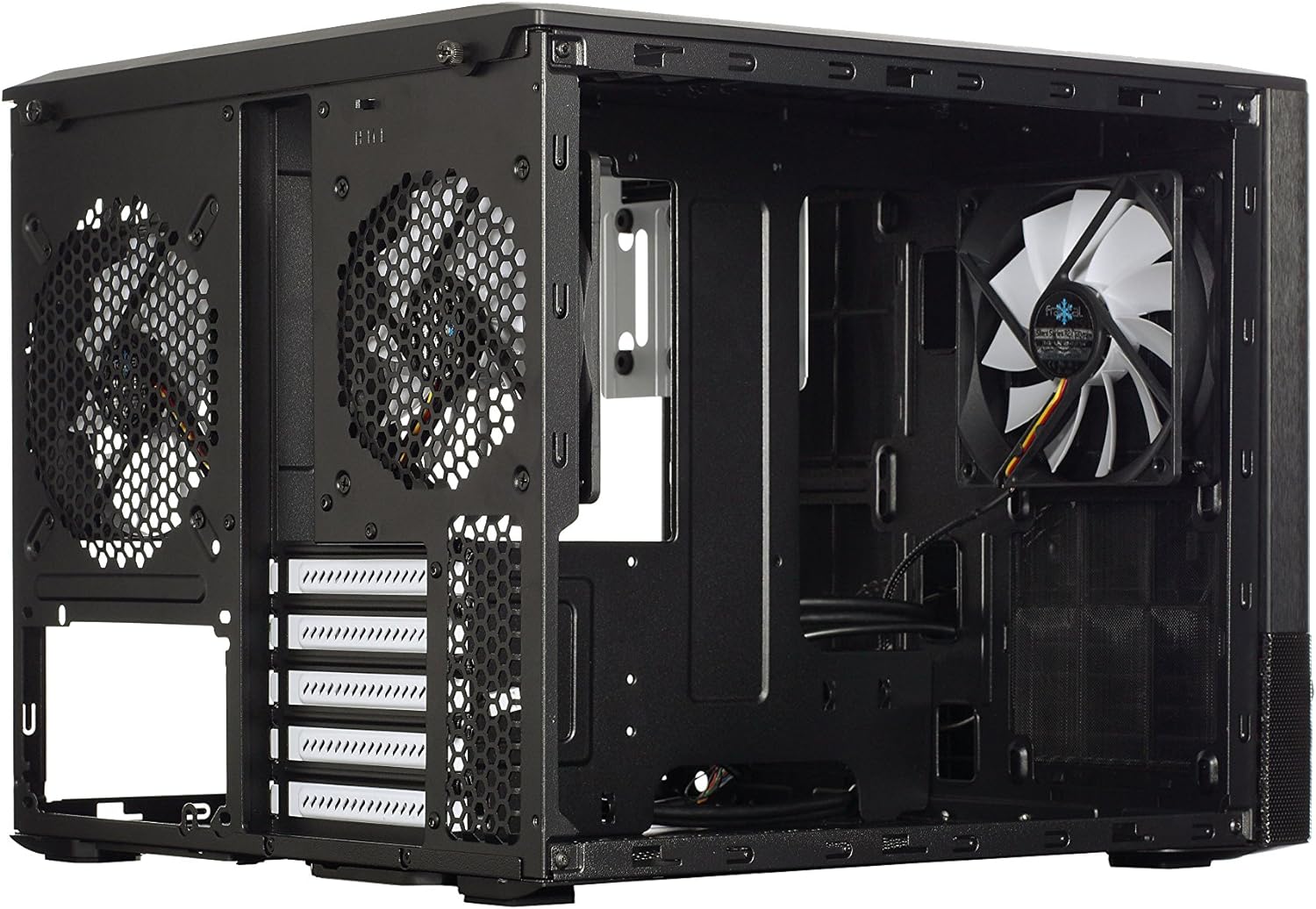 Fractal Design Node 804 No Power Supply MicroATX Cube Case FD-CA-NODE-804-BL, Black