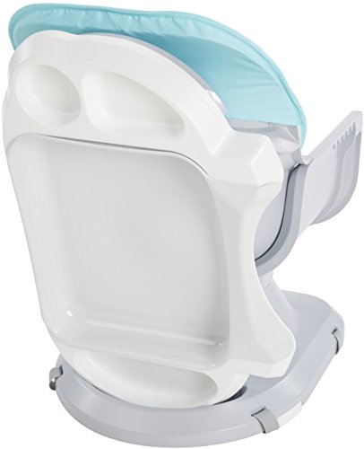 Fisher-Price Baby to Toddler High Chair SpaceSaver Portable Booster Seat with Washable Tray, Windmill E548