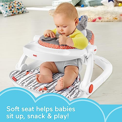 Fisher-Price Deluxe Sit-Me-Up Floor Seat with Removable Toys and Snack Tray T943601