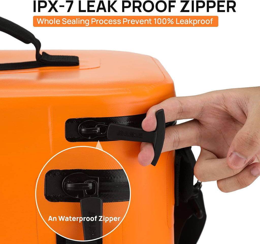 Soft Cooler Bag Leak Proof Insulated Portable 30 Can Orange W886
