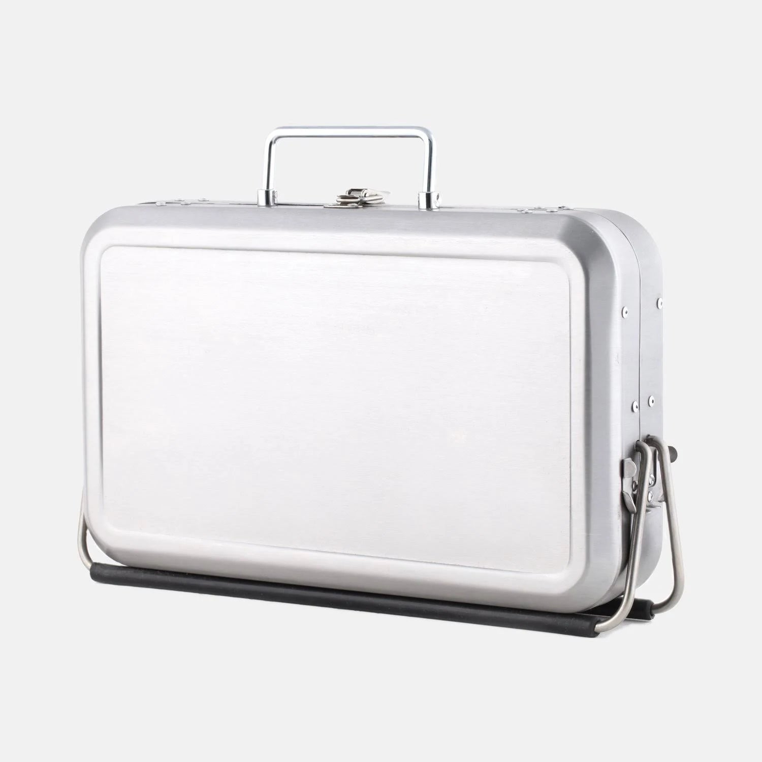 Kikkerland BQ01 Portable BBQ Suitcase Silver N896