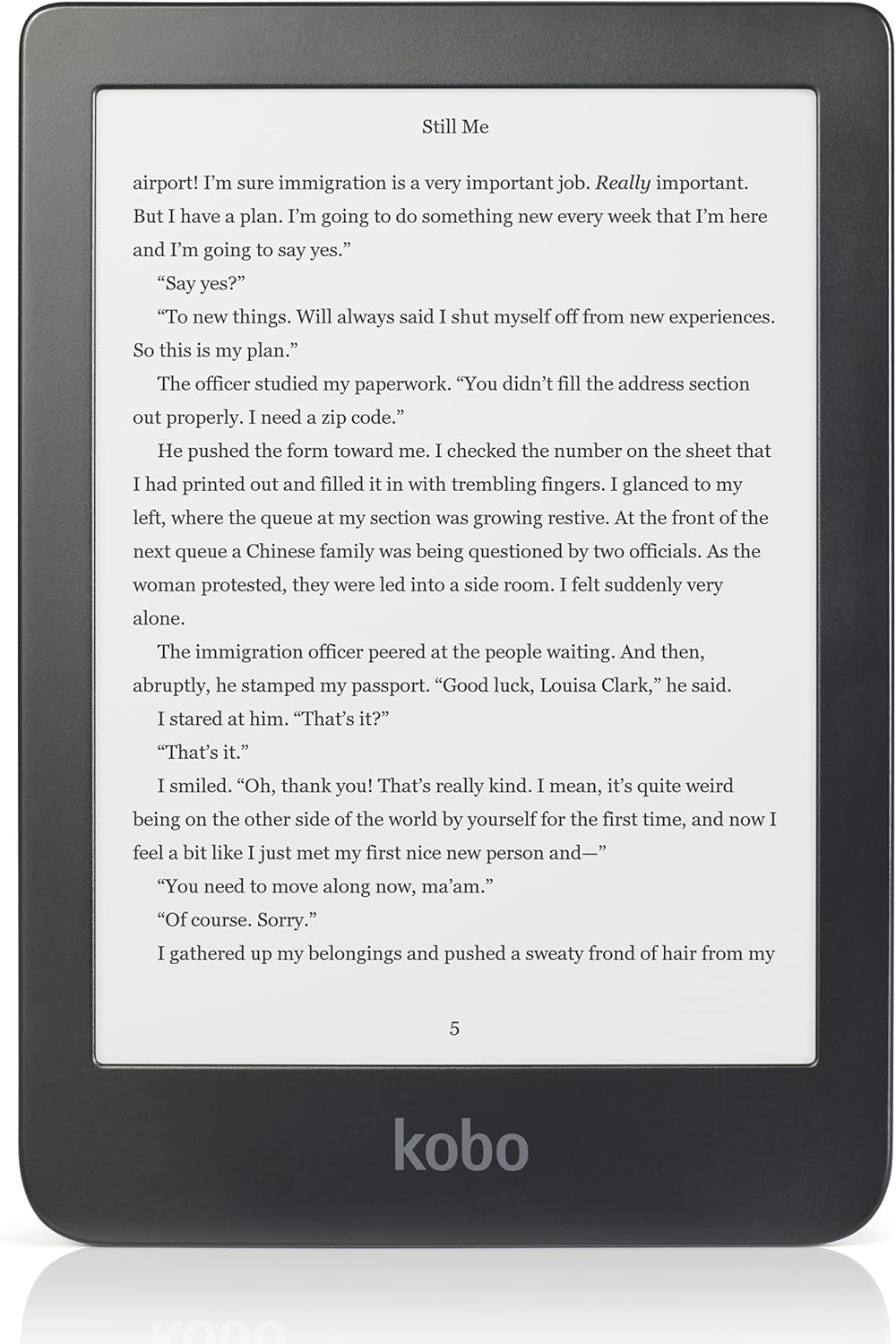 Kobo Clara HD | eReader | 6” Glare Free Touchscreen | Adjustable Brightness & Colour Temperature | eBooks | WiFi | 8GB of Storage | Carta E Ink Technology | Black
