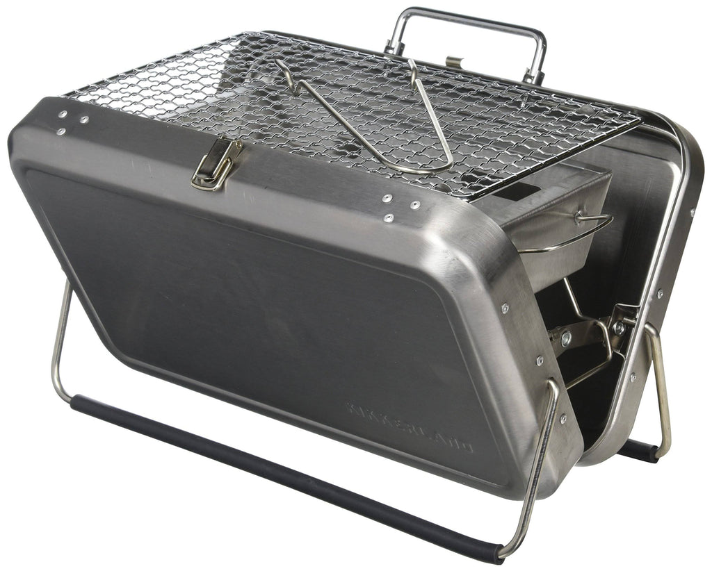 Kikkerland Bq01 Portable BBQ Suitcase Silver