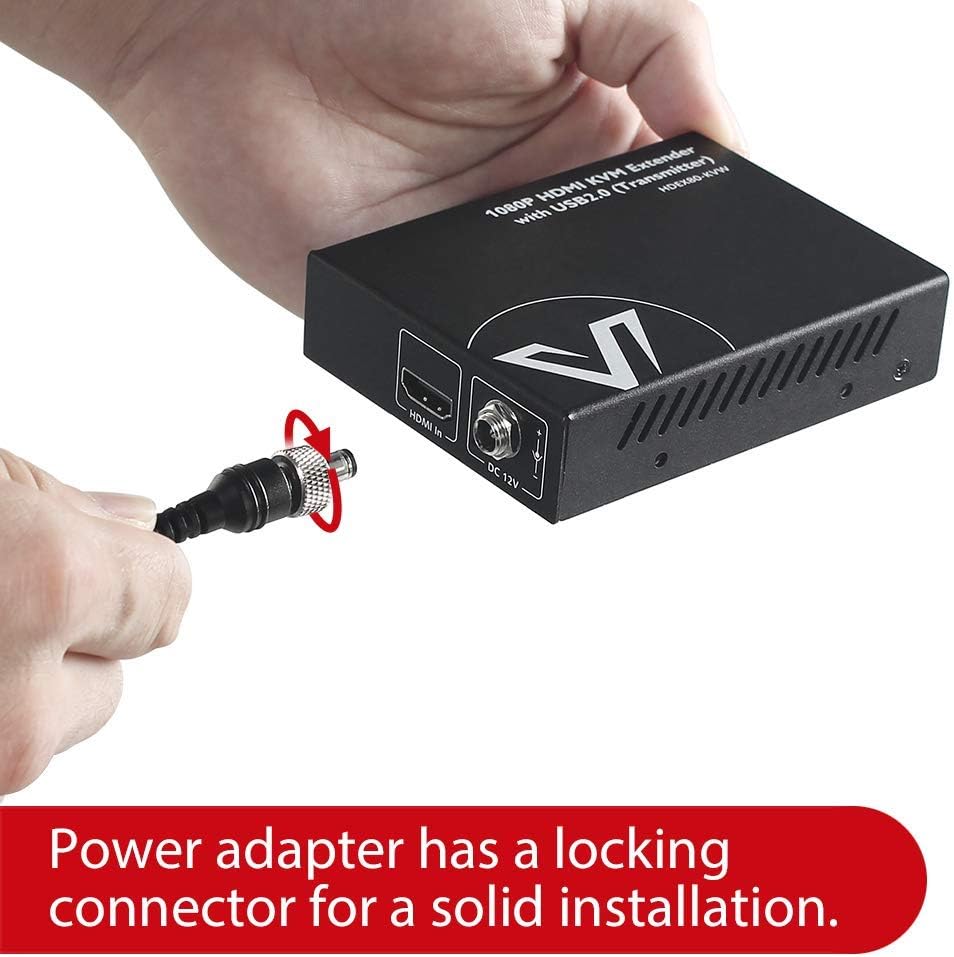 AV Access KVM Extender, 1080P HDMI USB over Cat6, 80m P144620