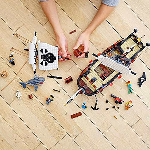 LEGO Creator 3 in 1 Pirate Ship Building Set 31109, 4 Minifigures, Ages 9+ G630