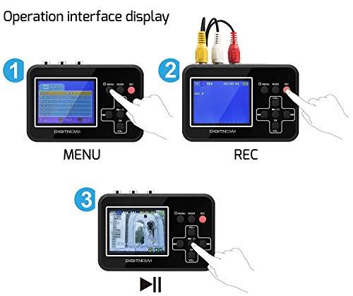 Digitnow Video to Digital Converter for VCR, VHS, Hi8, Camcorder, DVD X344
