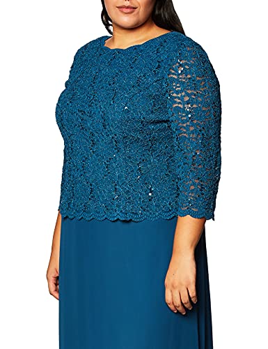 Alex Evenings Women's 3/4 Sleeve Lace Mother of the Bride Dress Z763942