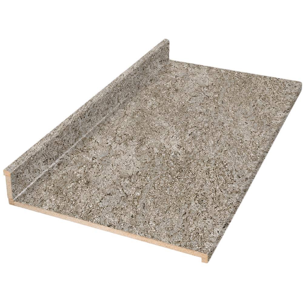 Hampton Bay 10 ft. Brown Laminate Countertop with Eased Edge in Tuscan Romano with Backsplash
