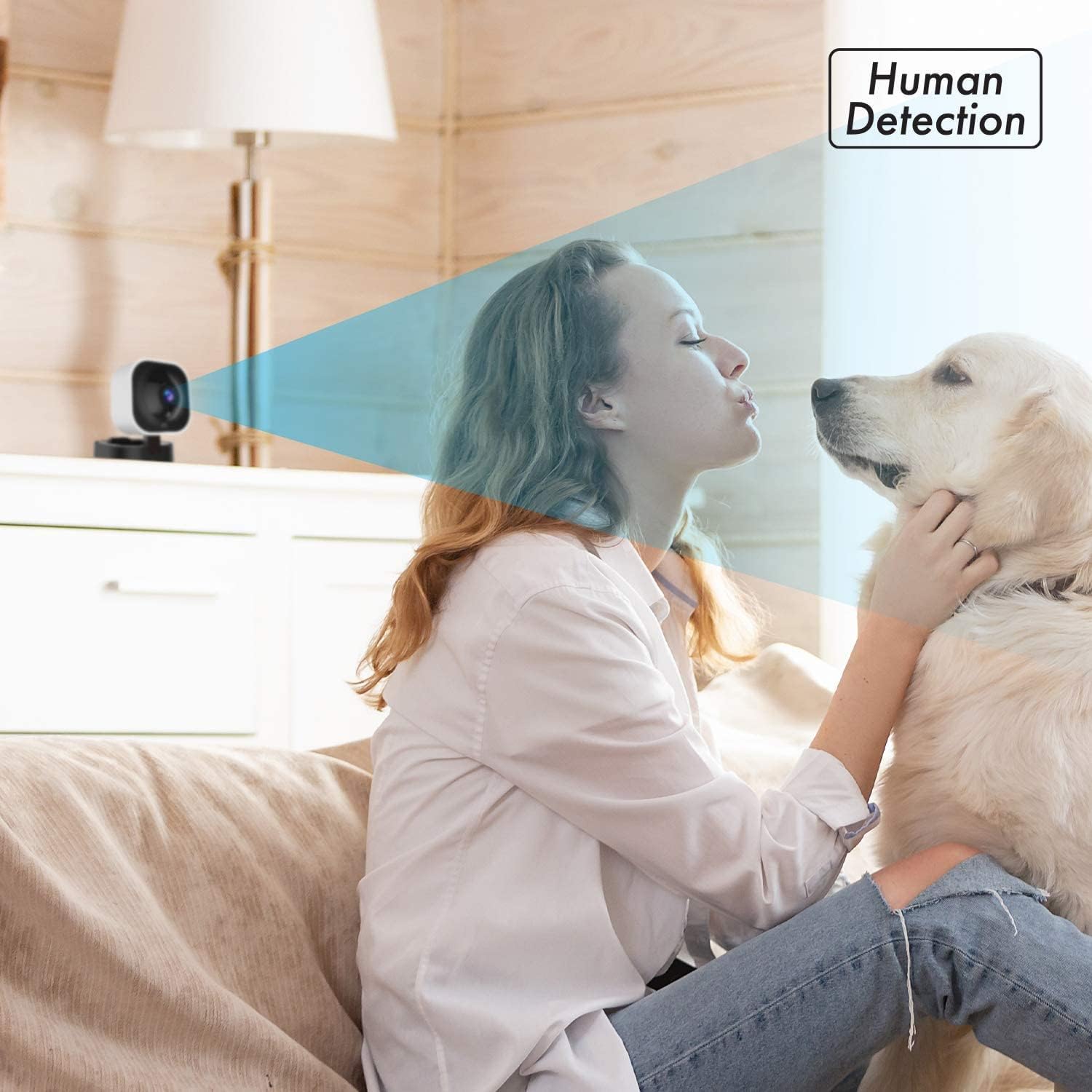 Momentum 2K Indoor Security Camera with WiFi, Motion Detection, Night Vision Y4856