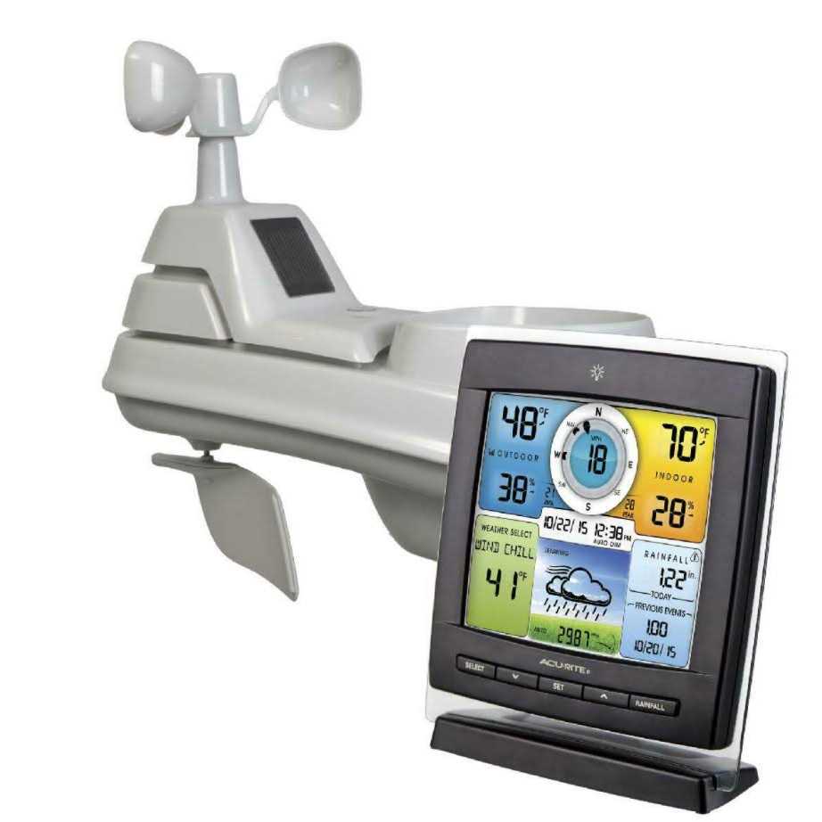 AcuRite Iris Weather Station with Color Display for Indoor and Outdoor Temperature and Humidity P57247
