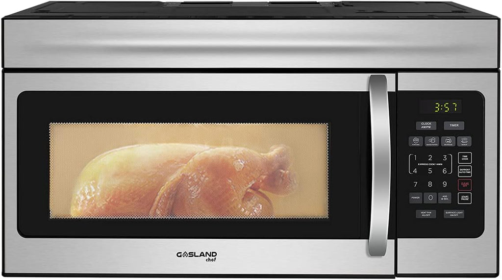GASLAND Chef OTR1603S 30 Inch Over-the-Range Microwave Oven, Stainless Steel N602330