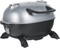 PK Grills PKGO Portable Charcoal BBQ Grill and Smoker with Lid, Cast Iron Aluminum Outdoor Kitchen Cooking Mini Barbecue Grills for Camping, Grilling, Tailgating, Grey PK PK200-SFL