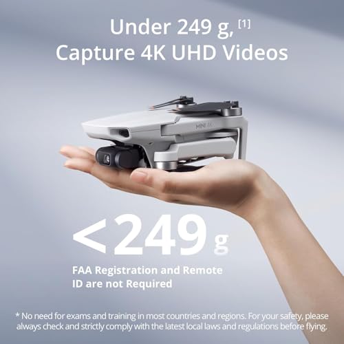 DJI Mini 4K Drone with Camera for Adults, 3-Axis Gimbal, 31-Min Flight, Bundle with Deco Gear Accessories L549