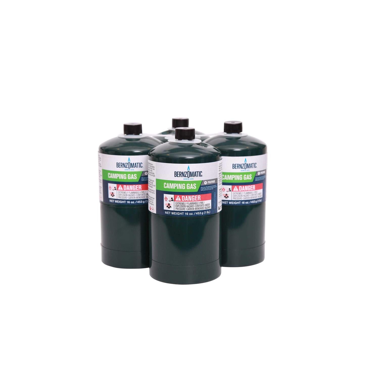 Bernzomatic 16 oz. Propane Gas Cylinders for Camping N184085