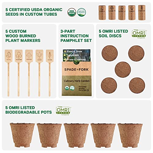 Organic Indoor Herb Garden Starter Kit - Made in USA P11768