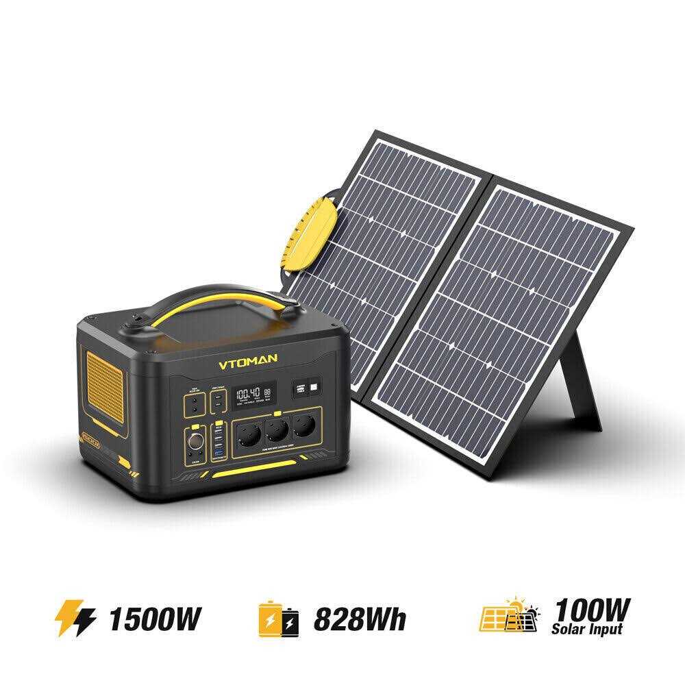 VTOMAN Jump 1500X Portable Power Station 1500W 828Wh LiFePO4 B30135
