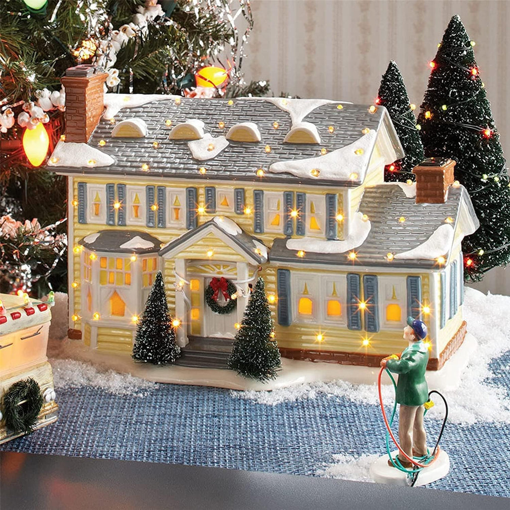 The Griswold Holiday Garage Lit Building Xmas Village Houses Decorations E649
