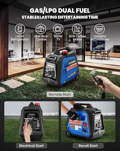 4000 Watt Inverter Generator, 120V Gas Powered, RV Ready L1192