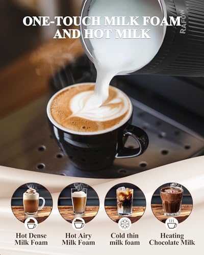 4 in 1 Electric Milk Frother & Steamer for Latte, Cappuccino, Hot Chocolate P9437