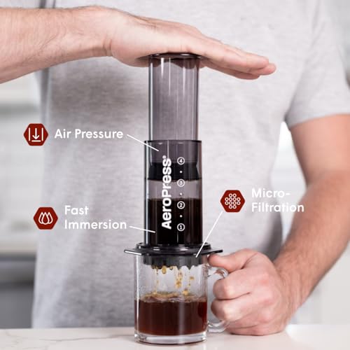 AeroPress Original XL Coffee Press – 3-in-1 Portable Coffee Maker for Camping & Travel C20139