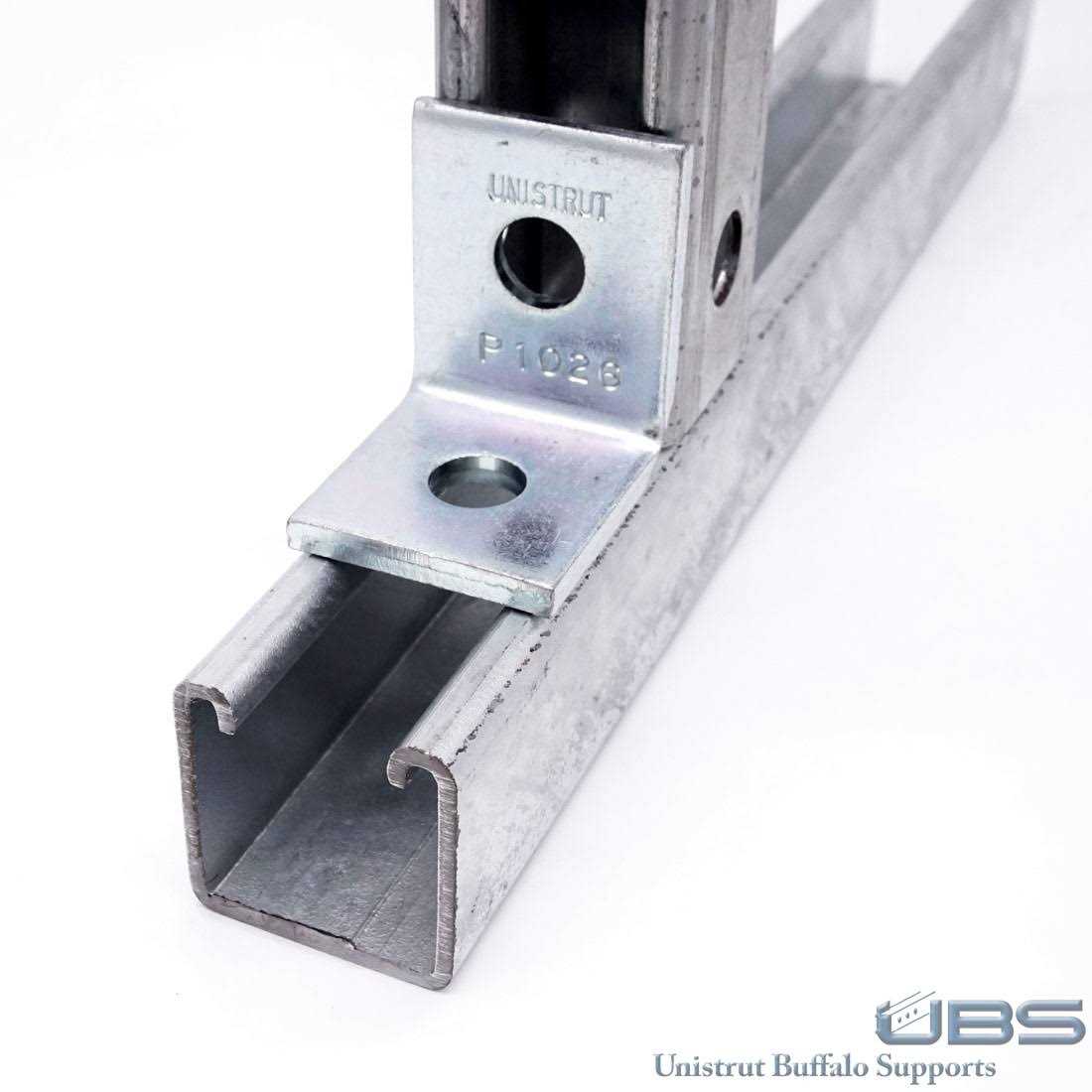 Unistrut P1026 HG Hot Dip Galvanized Steel 90 Degree Channel Angle R6164