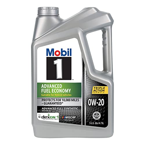 Mobil 1 Advanced Fuel Economy Full Synthetic Motor Oil 0W-20, 5 Quart A306