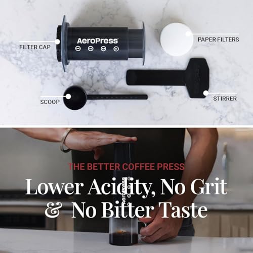 AeroPress Original XL Coffee Press – 3-in-1 Portable Coffee Maker for Camping & Travel C20139