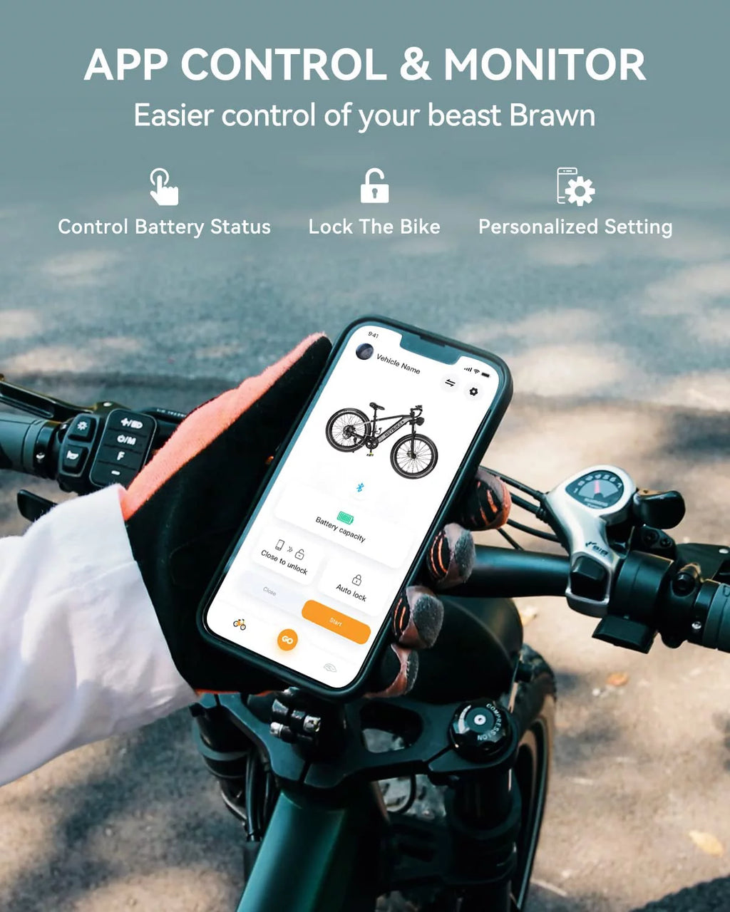 Heybike Brawn Electric Bike for Adults, 750W Fat Tire, 48V 18Ah Removable Battery Y439