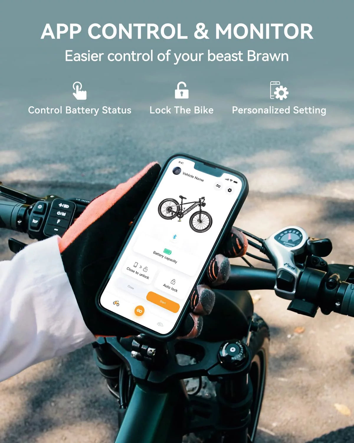 Heybike Brawn Electric Bike for Adults, 750W Fat Tire, 48V 18Ah Removable Battery Y439