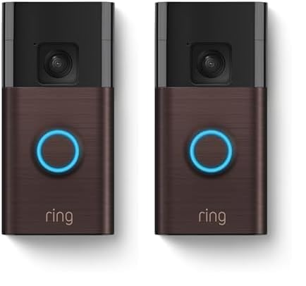 Ring Battery Doorbell, Head-to-Toe Video, Two-Way Talk, Motion Detection, Satin Nickel T9428