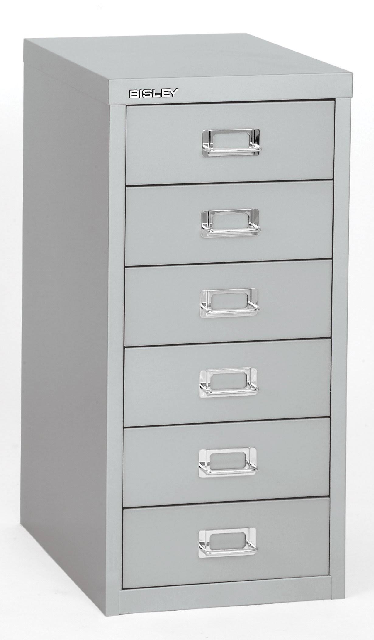 Bisley 6-Drawer Under-Desk Multidrawer Steel Cabinet