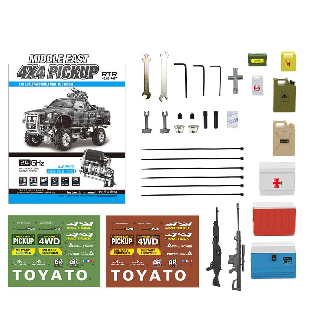 HG-P417 1/10 2.4G 4WD RC Pickup Truck RTR S779787