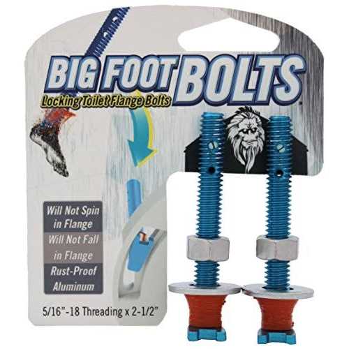 Big Foot Bolts 5/16 in. x 2.5 in. No Spin Toilet Flange Bolts J130
