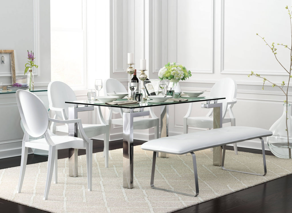 Zuo Modern Roca Dining Table Stainless Steel R9923