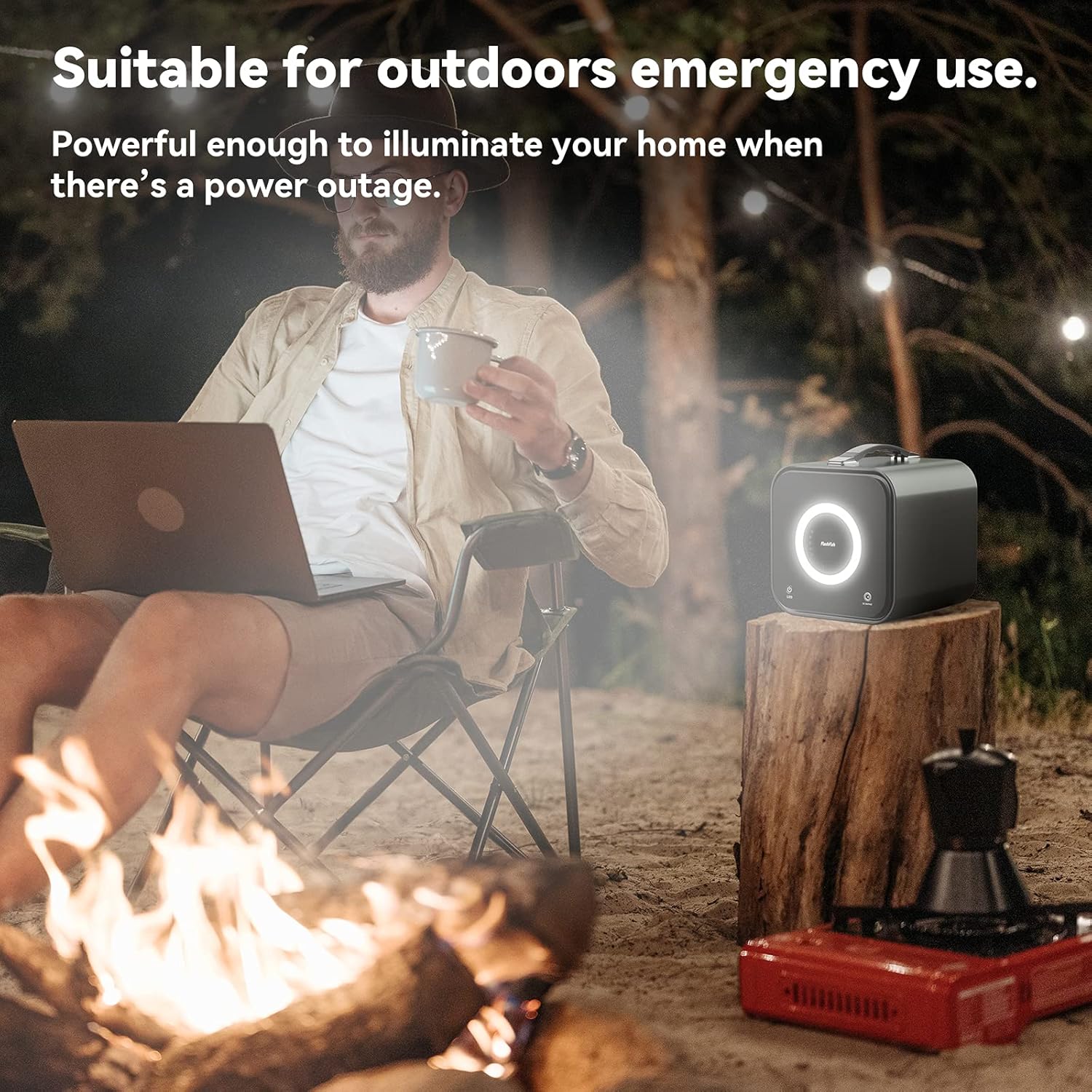 GOFORT Portable Power Station 550Wh 600W Solar Generator Y436054